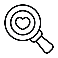 Simple Search outline icon. The icon can be used for websites, print templates, presentation templates, illustrations, etc	
