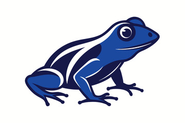 Variant style of frog silhouette vector illustration, isolated on a white background.