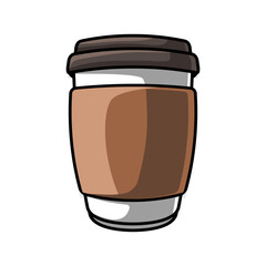 coffee cup isolated on white