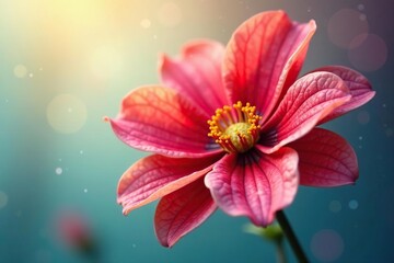 Abstract late-blooming flower, intricate details, background, petals, seasonal