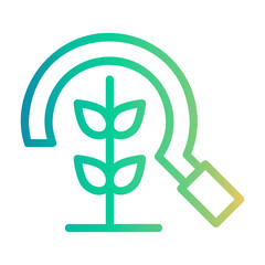 crop Line Gradient Icon