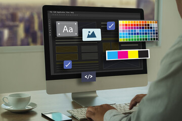 Web Design A developer designs a responsive web app with a modern layout, planning content and...