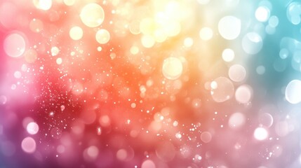 Obraz premium dreamy soft focus abstract background of delicate pastel bokeh light effects radiating with joyful elegance and ethereal glow for festive designs