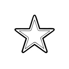 star vector, hand drawn illustration