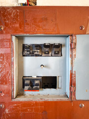 old rusty electrical conexion