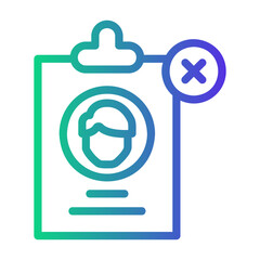 cancel Line Gradient Icon