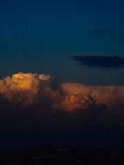 sunset over the sea
