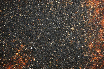 Dark Textured Background with Shimmering Golden Flecks and Sparkle