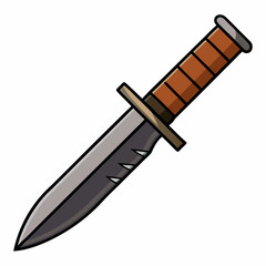 hunting knife vector illustration