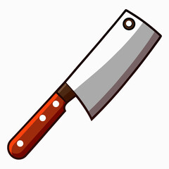 knife on a white background