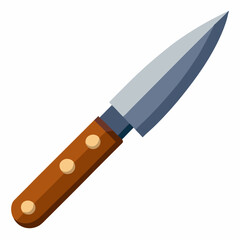 kitchen knife isolated on white background