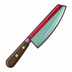 kitchen knife isolated on white