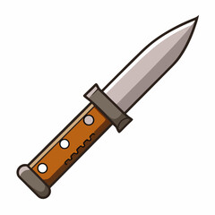 knife on white background