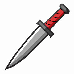 vector illustration of a knife