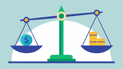 Cost Comparison Scale A balance scale comparing the cost of index funds on one side and the high fees of actively managed funds on the other heavily tipping towards index funds.