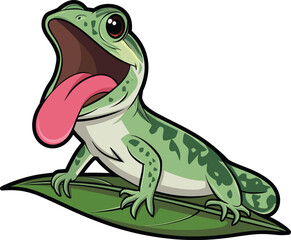 Naklejka premium a illustrator vector lguana
