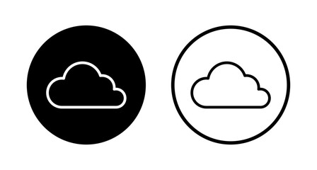 Cloud icon logo design. cloud sign and symbol
