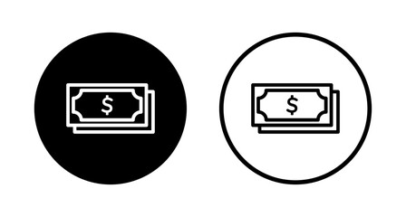 Obraz premium Money icon logo design. Money sign and symbol