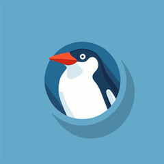 Penguin in Arctic Circle.