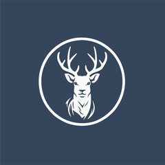 Majestic Deer Head Logo Design.