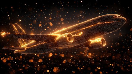 Glimmering Jet: A Celestial Flight