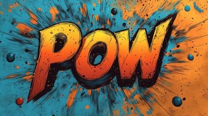 POW! Comic Book Style Explosion Graphic