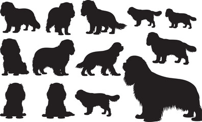 Cavalier King Charles Spaniel Silhouettes