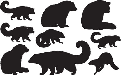 Binturong Silhouette