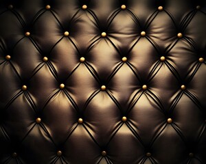 Fototapeta premium Luxury Brown Leather Upholstery Texture Background