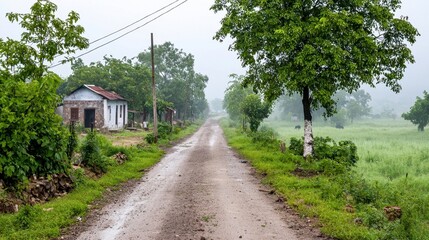 Serene Rural Pathway Scene