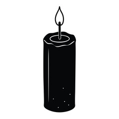 candle isolated on white background