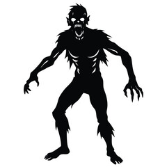 Zomie isolated on white background