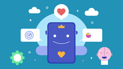 Positive Affirmations Generator An app interface showing a daily dose of positive affirmations generated by AI with uplifting graphics and an option for users to personalize their