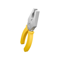 Side View Yellow Grip Pliers Icon
