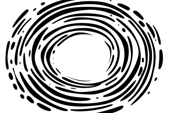 Abstract Illustration Of White Dot Pattern On Black Transparent Background