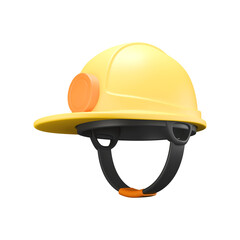 Side View Yellow Hard Hat Icon