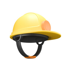 Yellow Builder Helmet with Strap