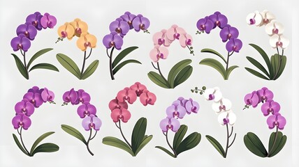 Luxurious Bright Orchid Flowers – Vibrant, Colorful & Nature-Inspired Blooms for a Beautiful Display