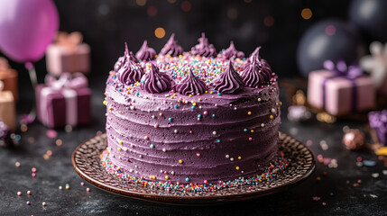 Elegant Purple Cake #31