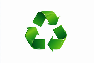 Recycling symbol representing sustainability and environmental consciousness in modern design
