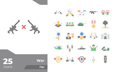 War Flat Icons