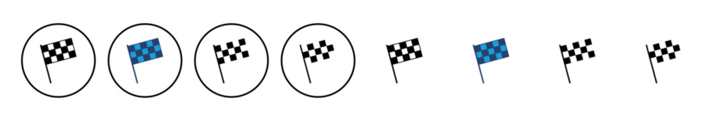Racing flag icon vector. race flag icon.Checkered racing flag icon