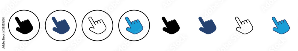 Poster hand cursor icon. cursor icon vector. hand cursor icon click