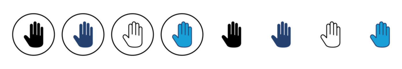 Hand icon vector. hand vector icon, palm