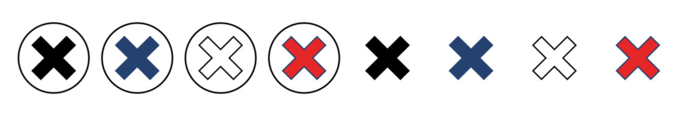 Close vector icon. Delete icon vector. cross sign