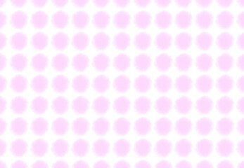 ピンクの水彩ドットのパターン背景