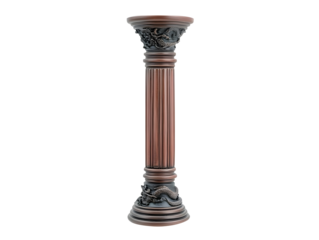 Isolated Bronze Pillar Illustration On Transparent Background Isolated Design