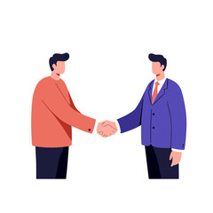 Fototapeta premium Businessmen shaking hands in a professional setting 