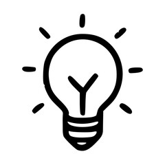 Light Bulb Icon - Idea Concept