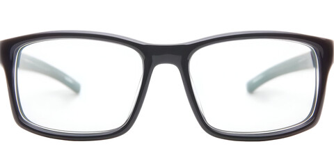 Isolated Eyeglasses Transparent Background Black Frame Photo Style Accessory